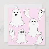 Onze Little Boo 2e verjaardagsfeestje uitnodiging (Achterkant)