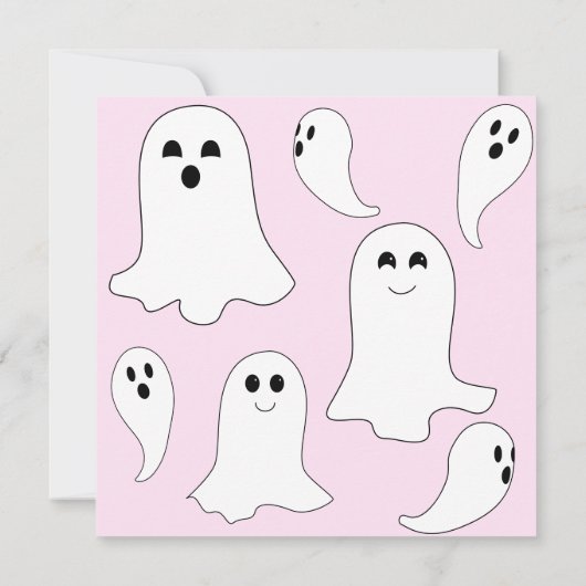 Onze Little Boo 2e verjaardagsfeestje uitnodiging (Achterkant)