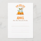 Onze Little Boo Baby shower adviesspel Informatiekaartje (Voorkant)