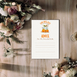 Onze Little Boo Baby shower adviesspel Informatiekaartje