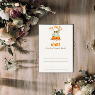 Onze Little Boo Baby shower adviesspel Informatiekaartje