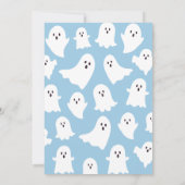 Onze Little Boo Blue Halloween Boy 1e verjaardag Kaart (Achterkant)