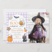 Onze Little BOO Ghost Halloween 2e verjaardag foto Kaart (Voorkant)