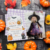 Onze Little BOO Ghost Halloween 2e verjaardag foto Kaart