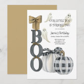 Onze Little Boo Halloween 2e Verjaardag Kaart (Voorkant / Achterkant)