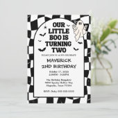 Onze Little Boo Halloween 2e Verjaardag Kaart (Staand voorkant)