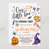 Onze Little Boo Halloween 2e Verjaardag Kaart (Voorkant / Achterkant)