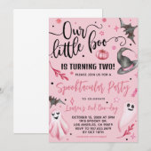 Onze Little Boo Halloween 2e Verjaardag Kaart (Voorkant / Achterkant)