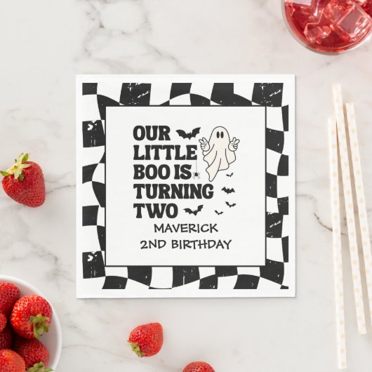 Onze Little Boo Halloween 2e Verjaardag Servet (Insitu)