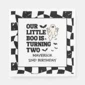 Onze Little Boo Halloween 2e Verjaardag Servet (Voorkant)