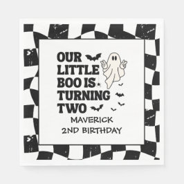 Onze Little Boo Halloween 2e Verjaardag Servet