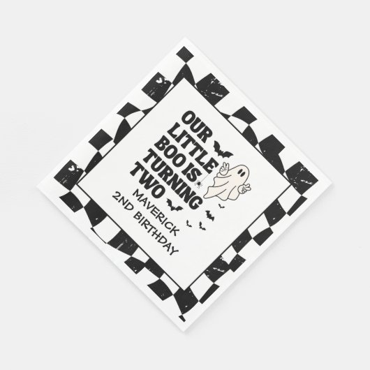 Onze Little Boo Halloween 2e Verjaardag Servet (Hoek)