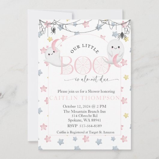 Onze Little Boo is bijna te wijten aan Halloween B Kaart (Voorkant)