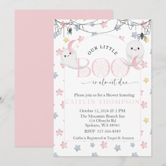 Onze Little Boo is bijna te wijten aan Halloween B Kaart (Voorkant / Achterkant)