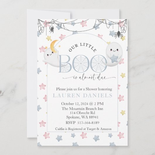 Onze Little Boo is bijna te wijten aan Halloween B Kaart (Voorkant)