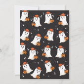 Onze Little Boo krijgt 2 verjaardagsuitnodiging Kaart (Achterkant)