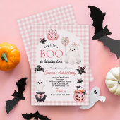 Onze Little BOO Pink Ghost Halloween 2e Verjaardag Kaart