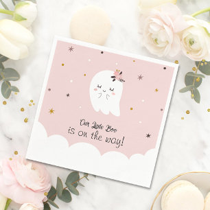 Onze Little Boo Roze Baby shower servetten - Ghost