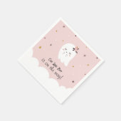 Onze Little Boo Roze Baby shower servetten - Ghost (Hoek)