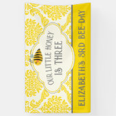 Onze 'Little Honey Bee Birthday Banner' Spandoek (Verticaal)