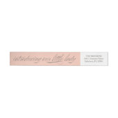 Onze Little Lady Birth Announounge Adres Label (Individueel)