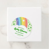 Onze Little Lucky Charm Rainbow verjaardagsfeestje Bedankjes Labels (In situ)