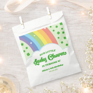 Onze Little Lucky Charm Rainbow verjaardagsfeestje Bedankzakje