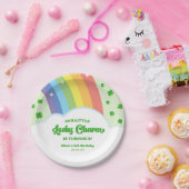 Onze Little Lucky Charm Rainbow verjaardagsfeestje Papieren Bordje (Feest)