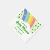 Onze Little Lucky Charm Rainbow verjaardagsfeestje Servet (Hoek)