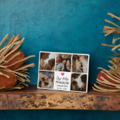 Onze Little Miracle Baby Fotocollage Nieuwe Ouders Fotoplaat (Zijkant)