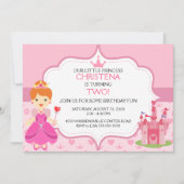 Onze Little Princess Verjaardagsfeest Uitnodiging (Voorkant)