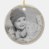 Onze Little Pumpkin's 1st Halloween Foto Ornament (Achterkant)