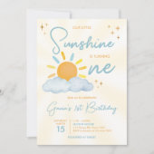 Onze Little Sunshine Birthday Party Kaart (Voorkant)