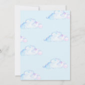 Onze 'Little Sunshine Cute Blue Boy Birthday Party Kaart (Achterkant)