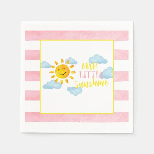 Onze Little Sunshine Napkin Servet (Voorkant)