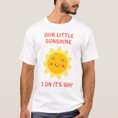 Onze Little Sunshine ouders-to-be T-shirt (Voorkant)
