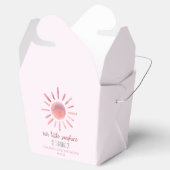 Onze Little Sunshine Pink Sun Birthday Party Bedankdoosjes (Geopend)