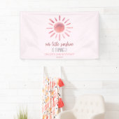 Onze Little Sunshine Pink Sun Birthday Party Spandoek (Insitu)