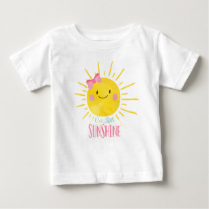 Onze Little Sunshine Roze Meisje Baby Zomer T-shir