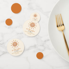 Onze Little Sunshine Yellow Sun Birthday Party Confetti