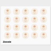 Onze Little Sunshine Yellow Sun Birthday Party Ronde Sticker (Vel)