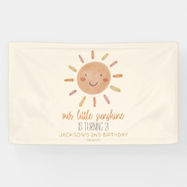 Onze Little Sunshine Yellow Sun Birthday Party Spandoek