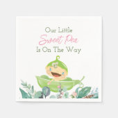 Onze Little Sweet Pea Party Napkins Servet (Voorkant)
