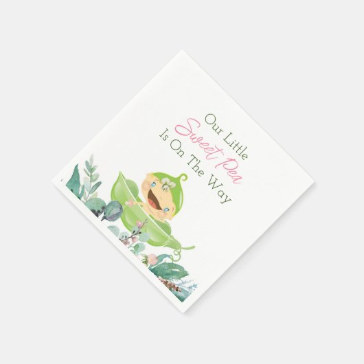 Onze Little Sweet Pea Party Napkins Servet (Hoek)