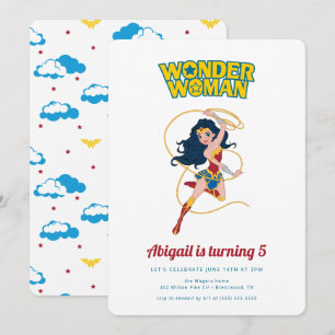 Onze 'Little Wonder Woman Girls Birthday' uitnodig Kaart