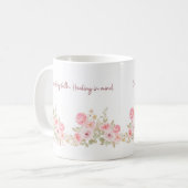 Onze Logo op een koffie mok. Koffiemok (Voorkant links)