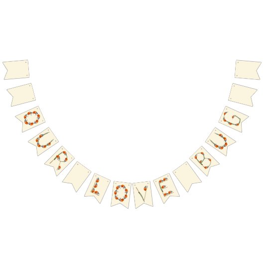 Onze Love Bug Ladybug verjaardagsbanner Eerste ver Vlaggetjes (Alle)