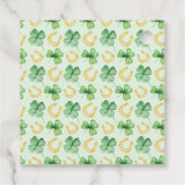 Onze Lucky Charm St. Patrick's Baby Shower Bedankjes Labels (Achterkant)