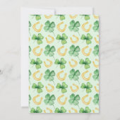 Onze Lucky Charm St. Patrick's Baby Shower Kaart (Achterkant)