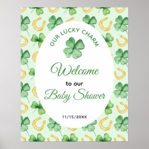 Onze Lucky Charm St. Patrick's Baby Shower Welkom Poster
